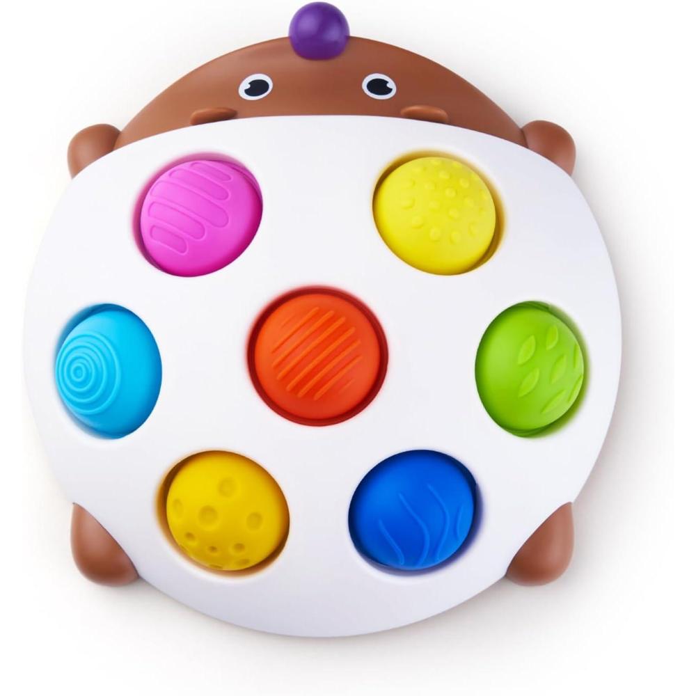 image:imageLiKee Fidget Popper Sensory Baby Toys for 10 Months Christmas Stocking Stuffers Push and Popping Busy Board Montessori Toys for 1 Years Old Airplane Car Travel Toy for Toddlers 13 Stress ReliefHedgehog